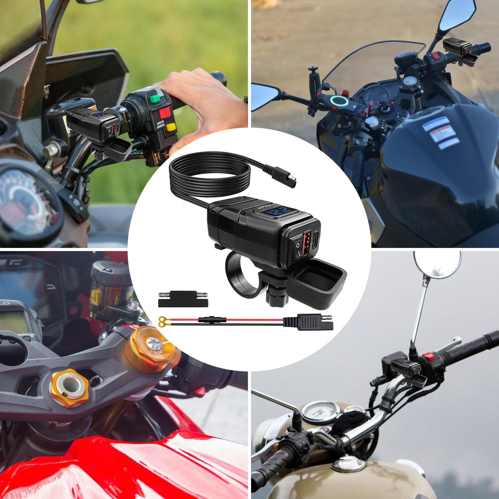 Newaner Ładowarka Motocykl, motocykla samochodowa