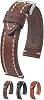 Hirsch Liberty Artisan Calf Leather Watch Band - 18mm, 20mm, 22mm, 24mm - Handpicked Saddle Natural Grain Leather - Quick Release Watch Strap