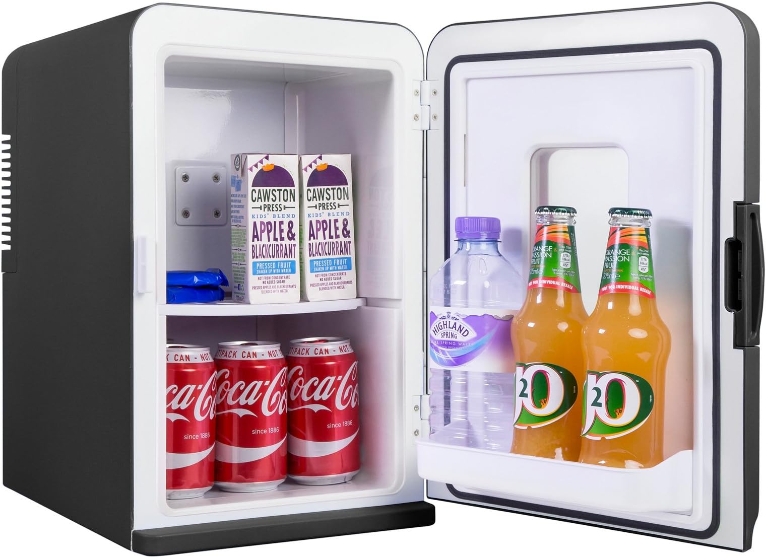 iceQ 15 Litre Deluxe Portable Mini Fridge With Window - Black