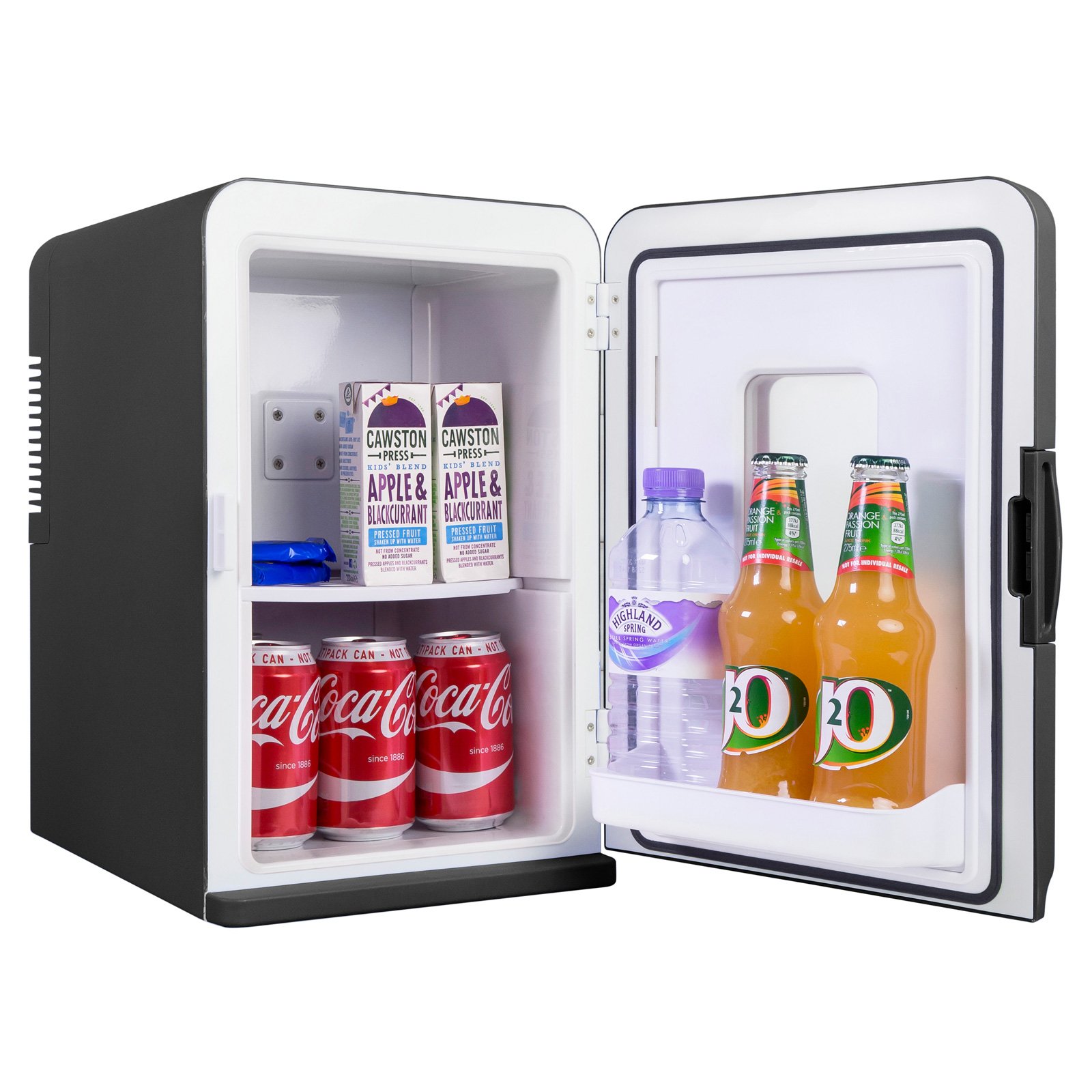 iceQ 15 Litre Deluxe Portable Mini Fridge With Window - Black