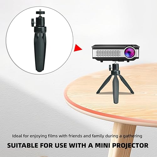 Miniatura 6 de PANTWOO Mini trípode para teléfono inteligente, colocado en el escritorio para capturar imágenes y videos claros y profesionales, compatible con