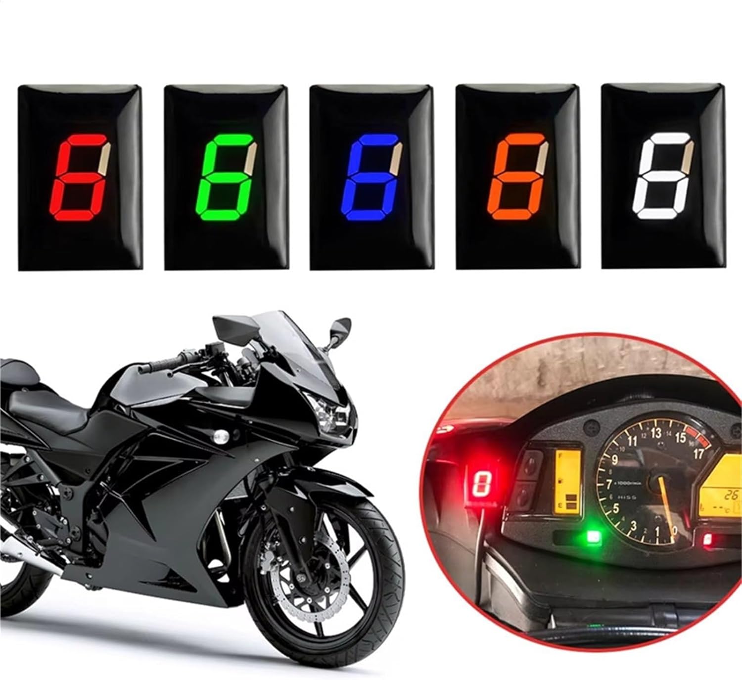バイク ギア インジケーター For ZX-6R 2003-2008 For Z750 2004-2006