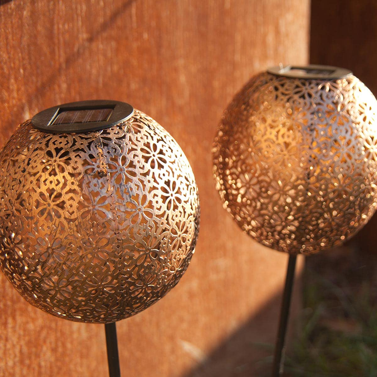 LUMI JARDIN Orientalne etykiety solarne, zestaw 2 sztuk, wys. 45 cm, 2 x AGADIR