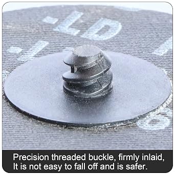 45PCS 3 inch Surface Conditioning Quick Change Sanding Disc, R-Type Sandcloth Grinding Pad Abrasive Disc 40#/60#/80#