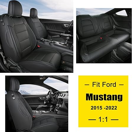 Amazon Giant Panda カスタムフルセット カーシートカバー フォードマスタングクーペハードトップ 15 16 17 18 19 21 22 ブラック シートカバー 車 バイク
