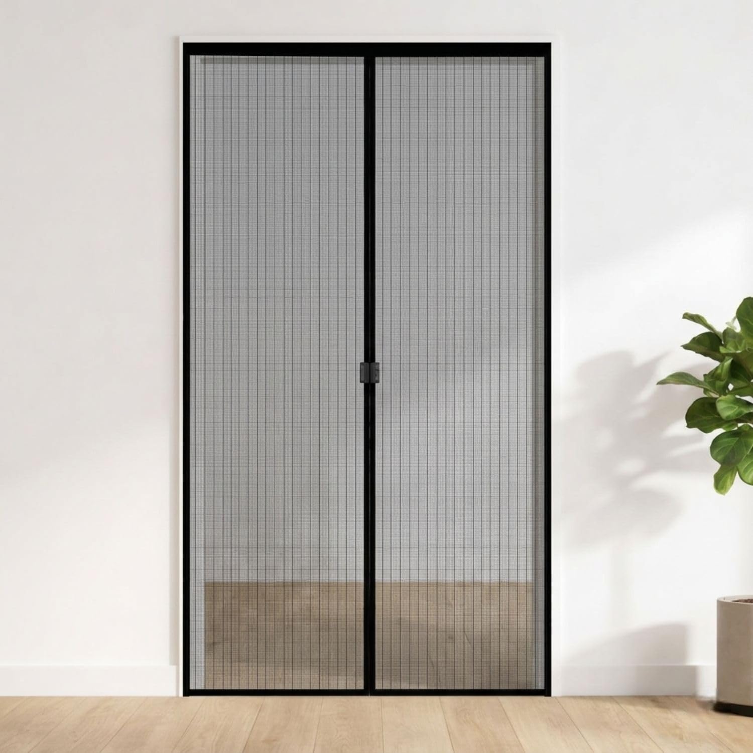 Magnetic Screen Door Mosquito Net, Auto Close Mesh Curtain with Strong Magnets, Easy Installation, Keep Bugs Out Fresh Air in, for Main Door/Balcony/Bedroom-image-45