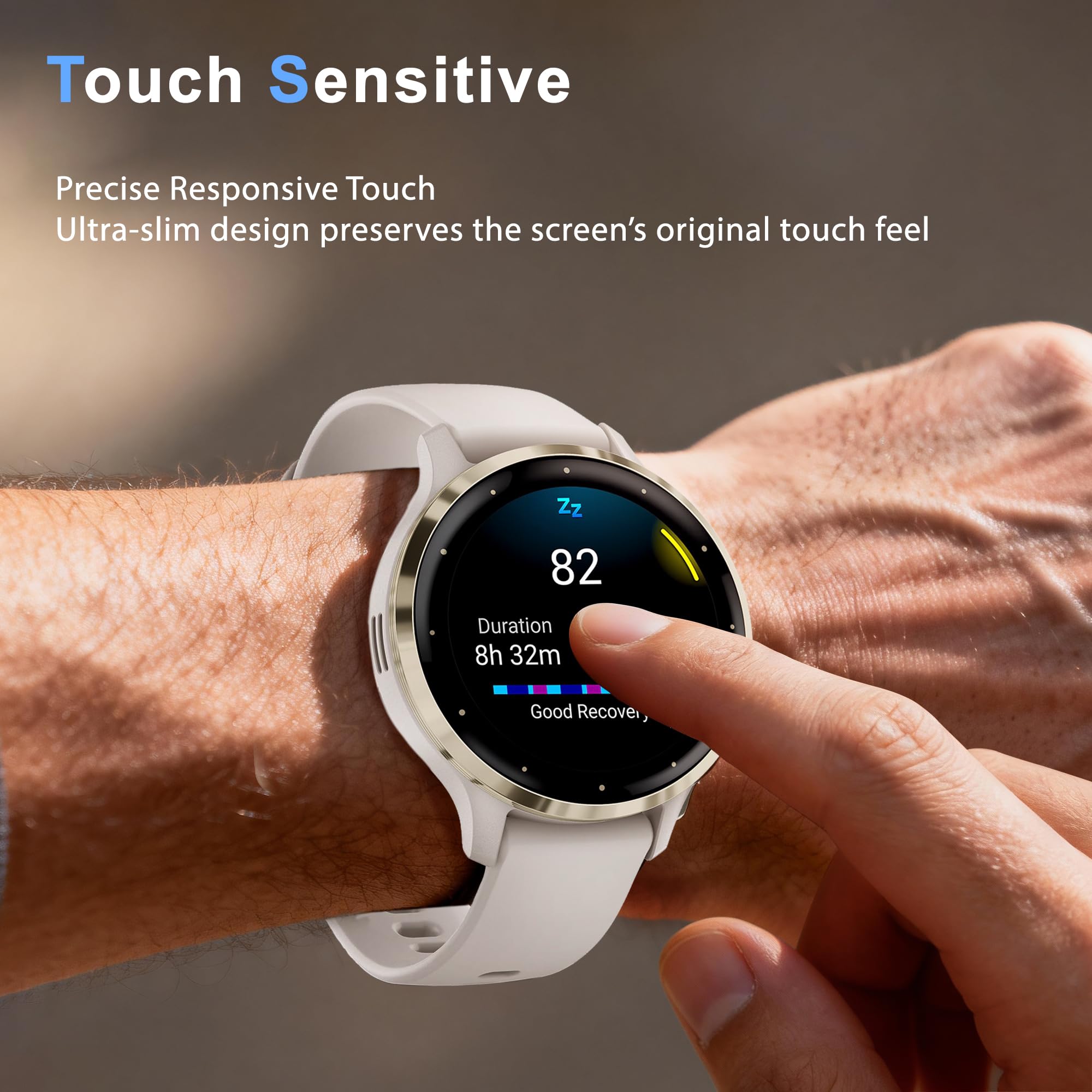 JavoYion 6 Pack Screen Protector for Garmin Venu 3S 41mm, High Clarity Soft Film, Touch Sensitive, Anti Shatter, Bubble Free, Flexible Screen Protector — view 6