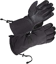 SKYDEER Waterproof and Windproof Genuine Deerskin Leather Ski Gloves with 150G 3M Thinsulate Insulation (SD8648T)
