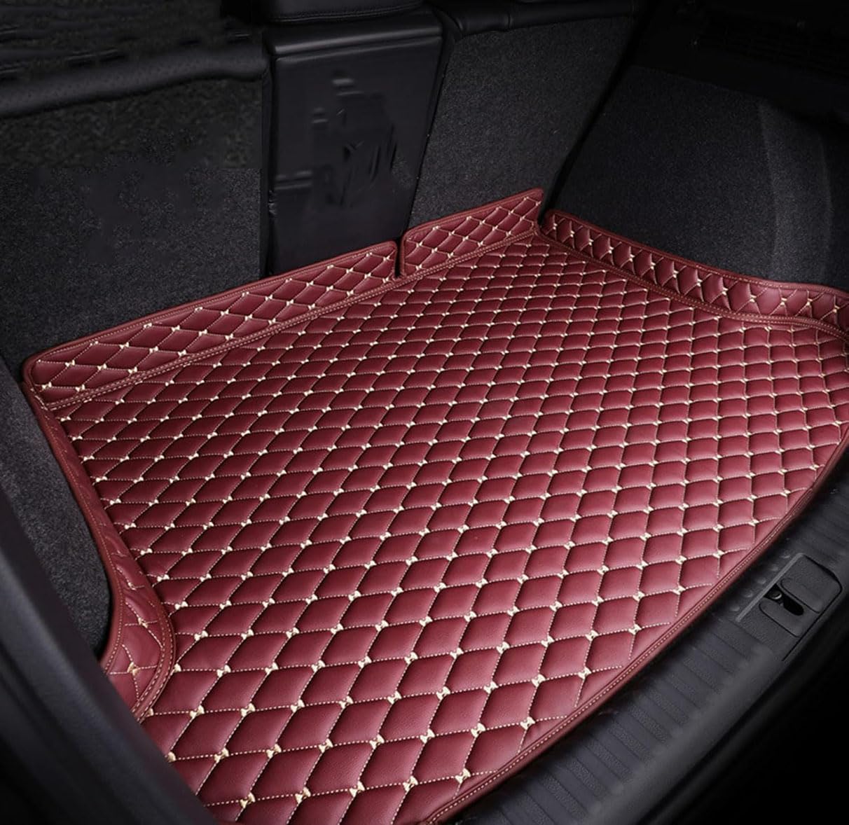 Liminfacai A/Red Liminfci Cr Lether Boot Mts For Hyundi Tucson Hybrid N Line 2023-2024,Uto Wterproof Nti Scrtch Nti Slip Trunk Pd Crgo Protector Liners Interior Ccessories,