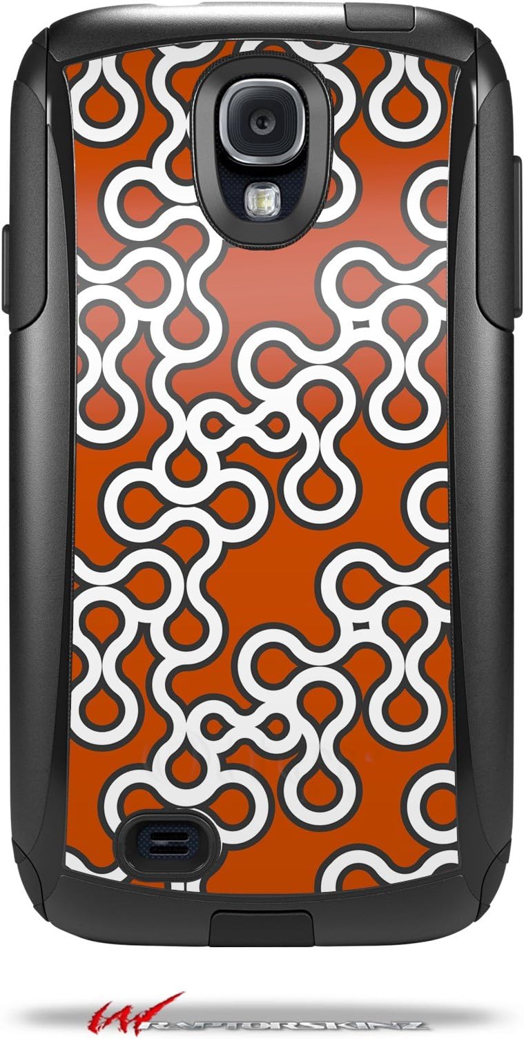 Locknodes 03 Burnt Orange - Decal Style Vinyl Skin fits Otterbox Commuter Case for Samsung Galaxy S4 - (CASE NOT INCLUDED)