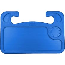 Steering Wheel Tray,Car Table Food Trays for Eating,Laptop Mount,Cars Desk for Driver,Fit Most Auto Vehicle Steering Wheels Blue, Medium