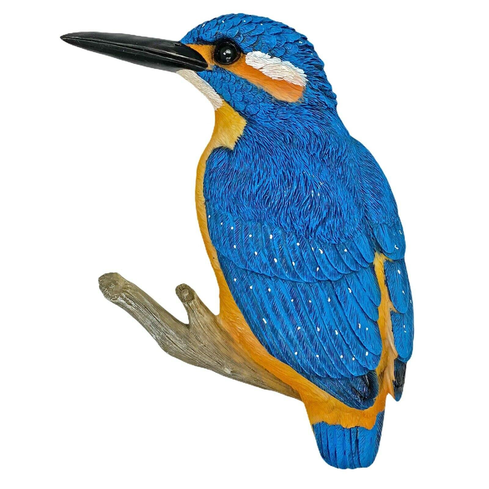 Kingfisher Bird Large Wall Mountable Garden Ornament Outdoor Animal Statue