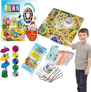 Life Game Board Classic | Family Board Games Journey of Life,Family Board Game for 2-4 Players, Educational Indoor Game for Kids Ages 8 and Up Unniq