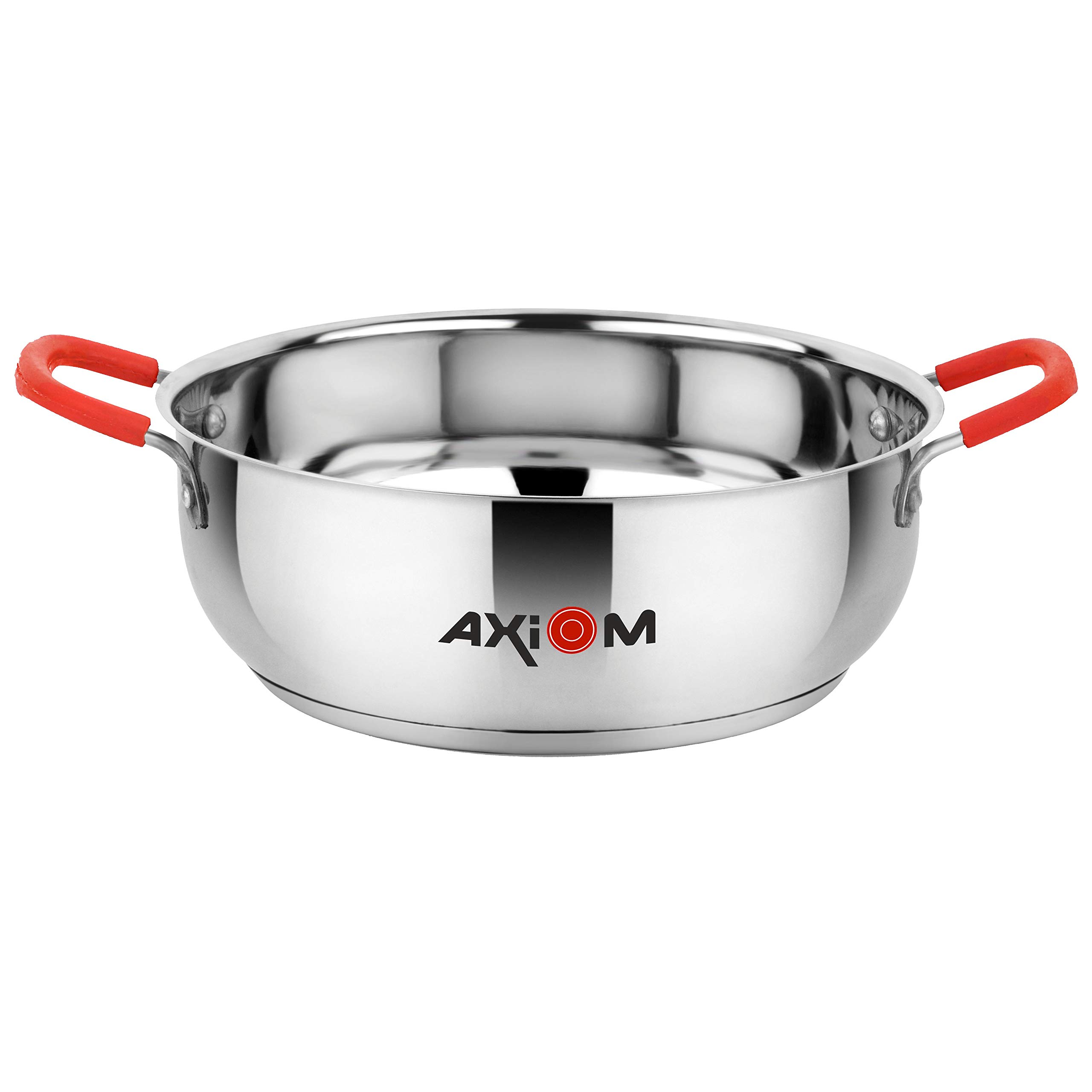 Buy AXIOM KADHAI (Stainless Steel Induction Base Kadai with Silicon