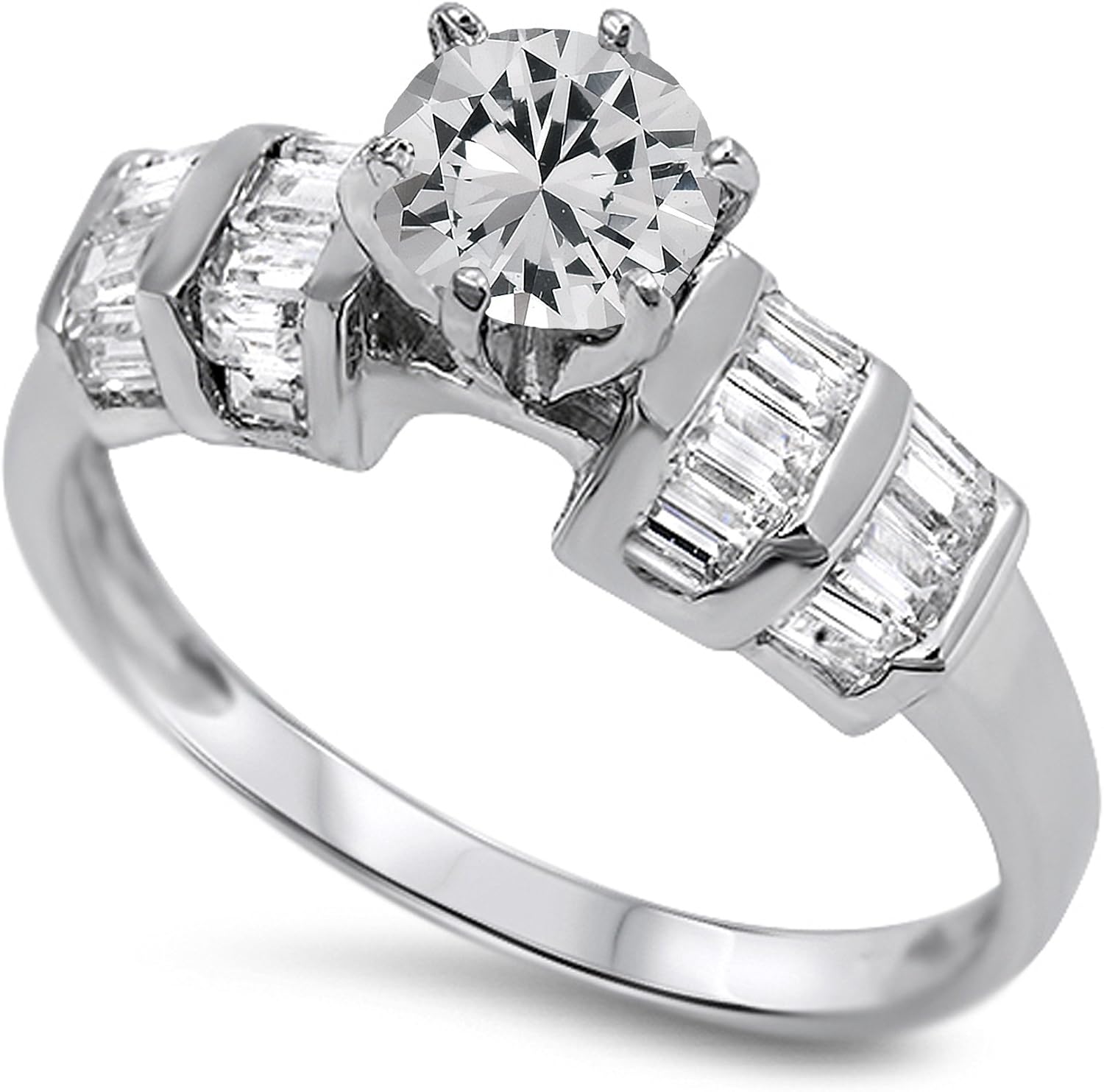 CHOOSE YOUR COLOR Sterling Silver Round Ring