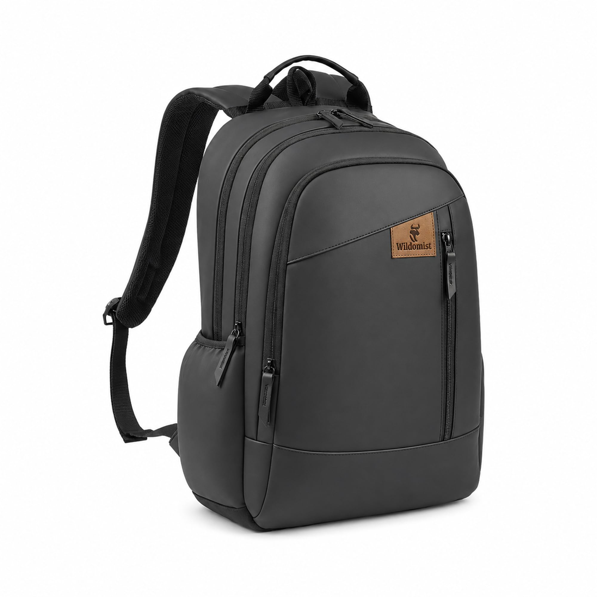 27L Laptop Backpack for Men & Women, Water-Resistant Travel Bag with 15.6 Inch Laptop Compartment, USB Charging Port, Multi-Pocket Organizer, Office, College & Business Backpack, Black-image-32