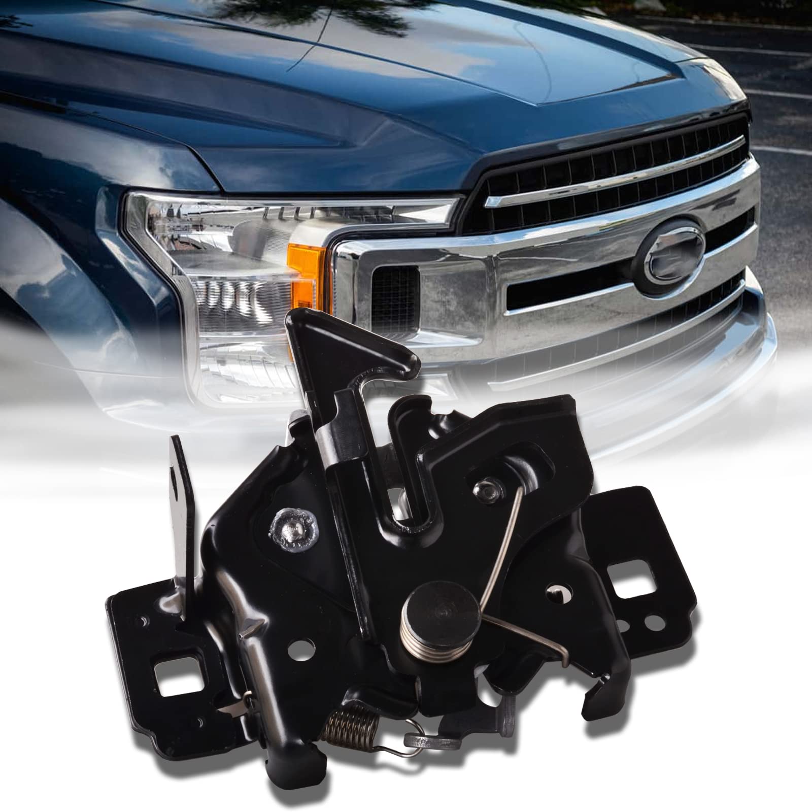 Hood Latch Assembly Compatible for Ford F150 2004-2014 | Lincoln Navigator 2015-2017 | MKS 2013-2016 |Mark LT Base 2006-2008