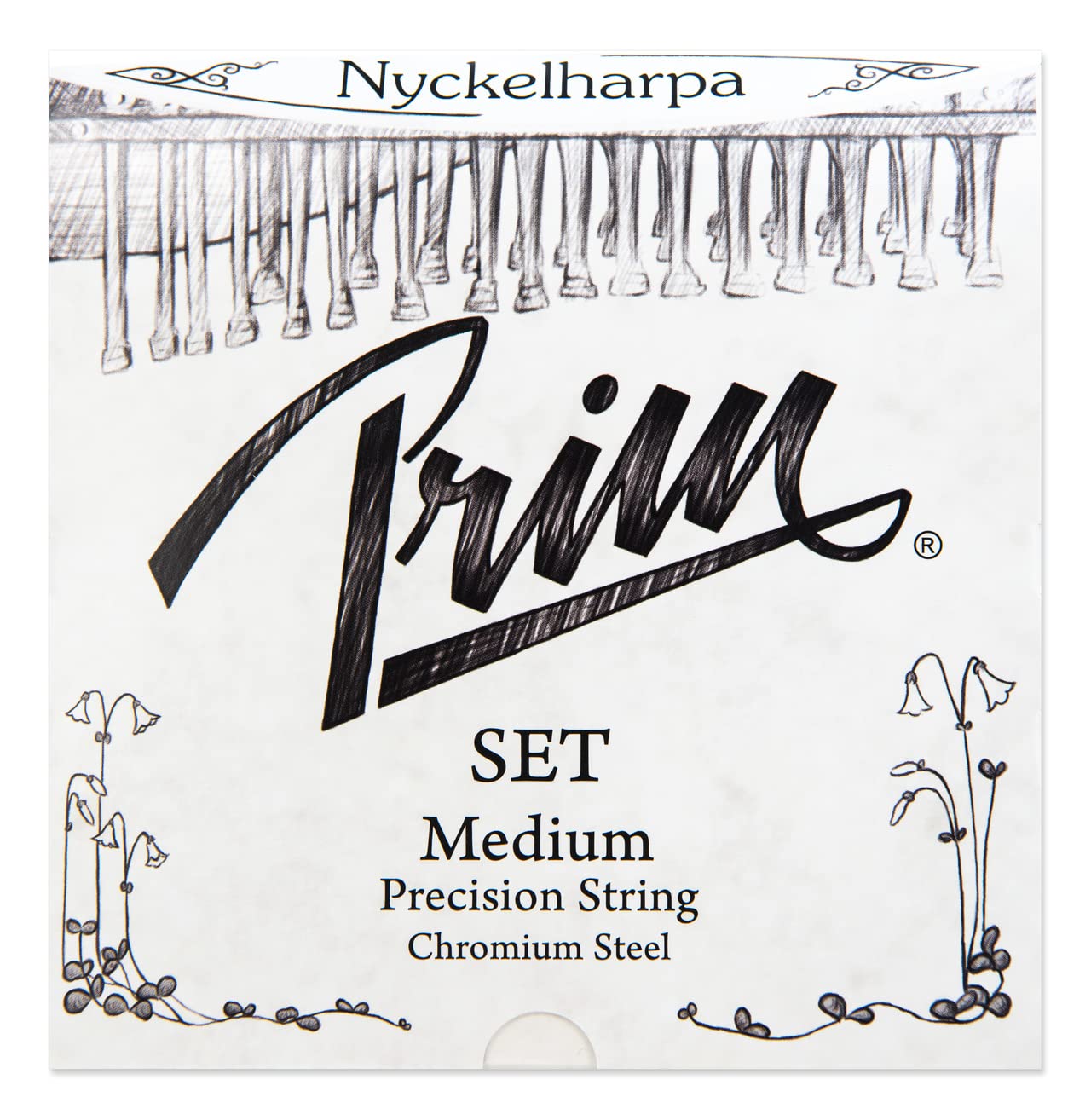 Prim Nyckelharpa Strings Nyckelharpa Chrome Steel Set Medium