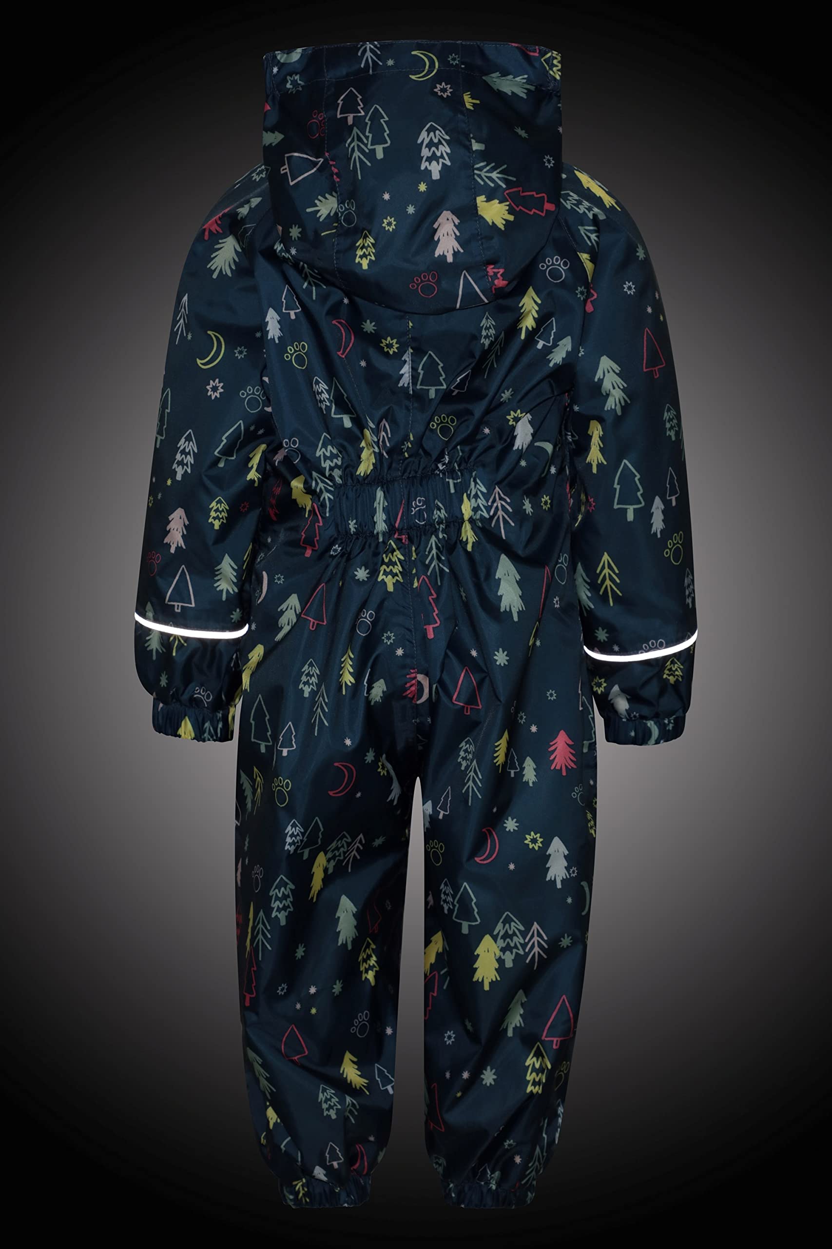Mountain Warehouse Combinaison de Pluie Spright imprimée - Combinaison d'été Respirante, imperméable, séchage Rapide, Coutures soudées, Doublure Polaire, Fluo
