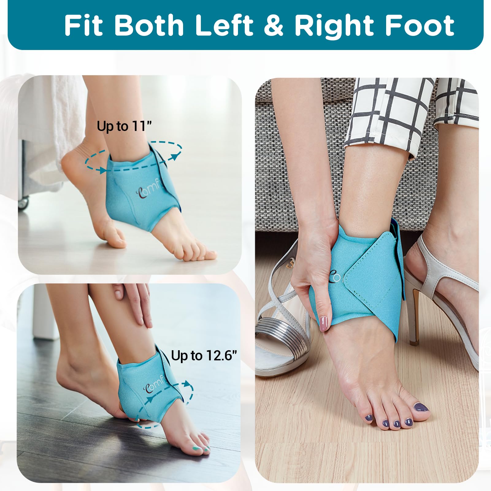 Ankle Ice Pack Wrap For Swelling, Plantar Fasciitis