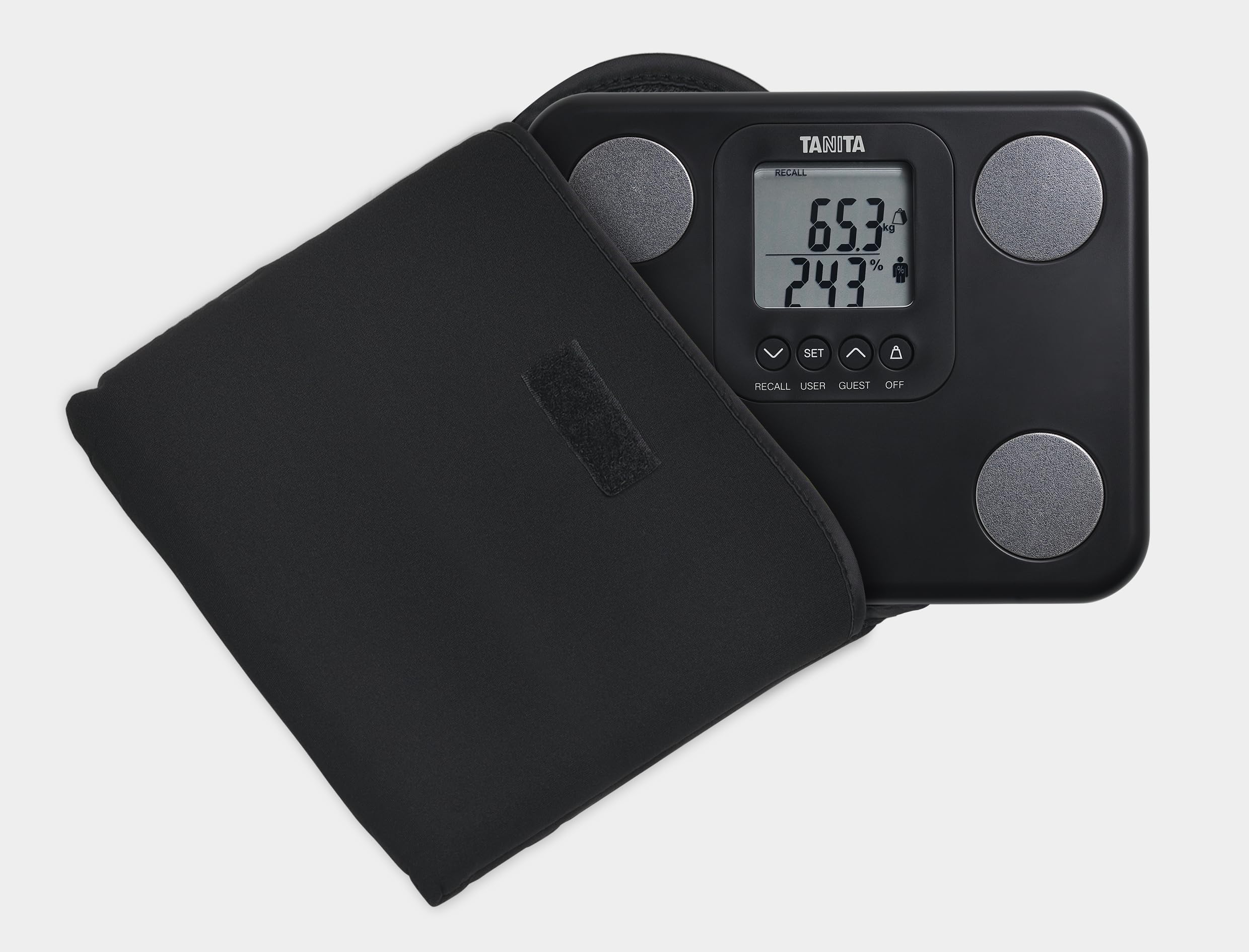 Tanita BC-730 Kompaktowa waga analizy składu ciała, LCD, 9 pomiarów, czarna