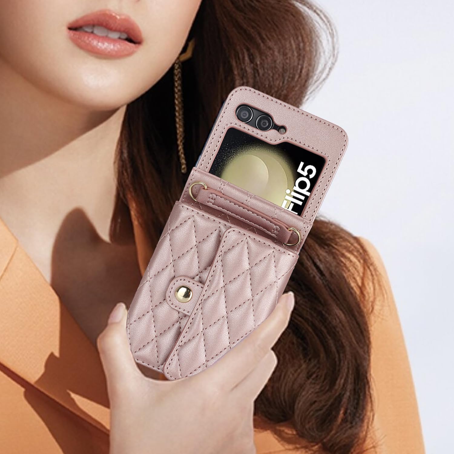 Amazon.co.jp: LOVE XIAO 適用 galaxy Z Flip6 ケース 純正 五色