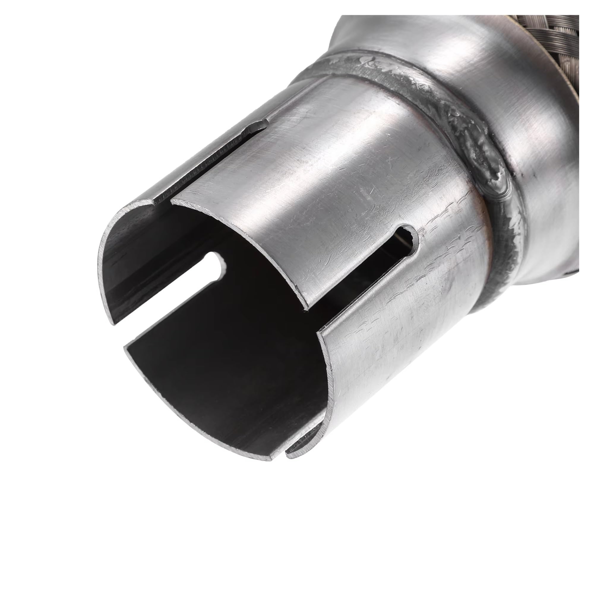 Terminale Giunto Di Scarico Per Tubi Flessibili Scarico Per Da 50,7 Mm X 54 Mm Con Set Morsetti Per Tubi Di Prolunga Per Saldatura Terminali di Scarico