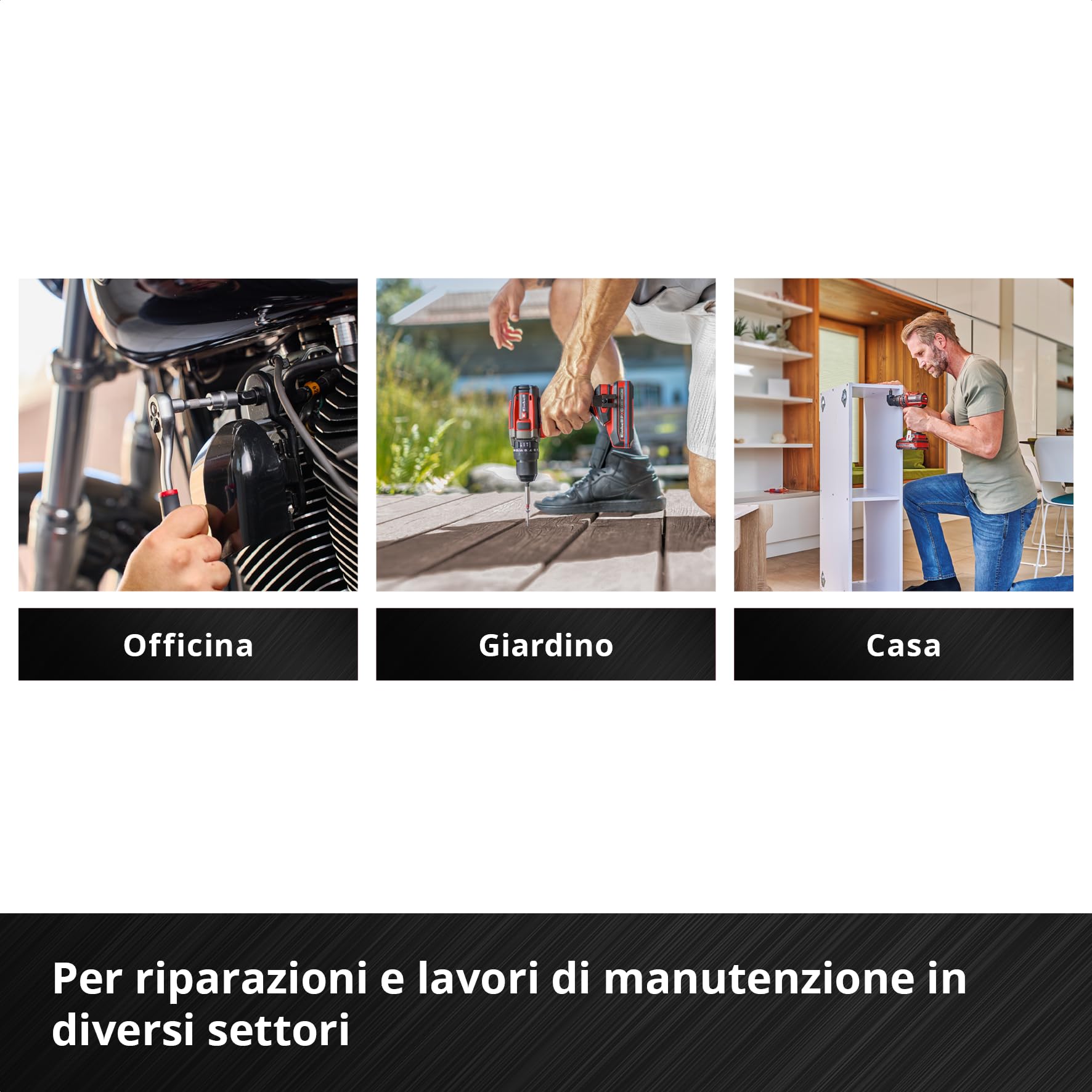 Originale Einhell Valigetta Attrezzi Meccanica E-Case 201 pz (Multifunzione, Set Bit, Bussole, Cricchetti, Chiavi, Sistema E-Case)