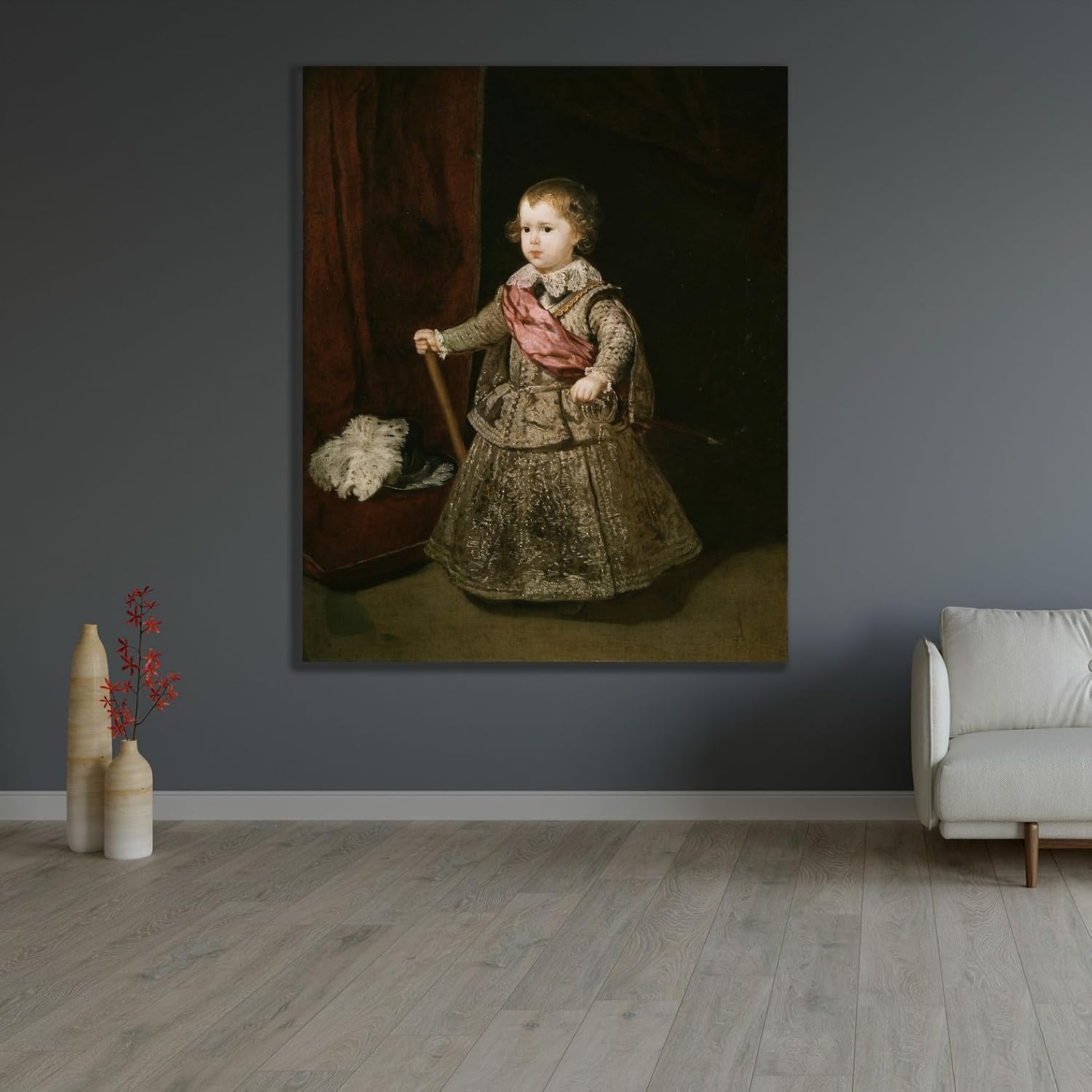 ArtDirect Prince Baltasar Carlos in Silver (1633) Unframed Art Print Giclee Poster by Diego Velázquez - Ready for Framing with Customization Sizes 8x10, 11x13, 16x20, 24x29, 36x44 and 48x59 inches