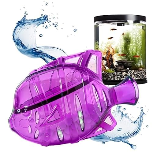 Clarence the Clarifier Fish Aquarium Water Clarifier | Clear Cloudy Fish Tank Water Treatment, Safe for Freshwater & Saltwater Fish and Plants - Purple, 1 Pack