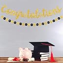 BEISHIDA Gold Congratulations Banner(NO-DIY),2024 Graduation Banners, Grad Congrats Class of 2024 Party Supplies,Garland for Congratulation Graduation,Wedding,Retirement Party Decor gallery image