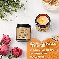 Vista 4 de Yexiya 12 velas de agradecimiento de 3.5 onzas, tarro de regalo de agradecimiento a los empleados, juego de velas de cera de soja para mujeres