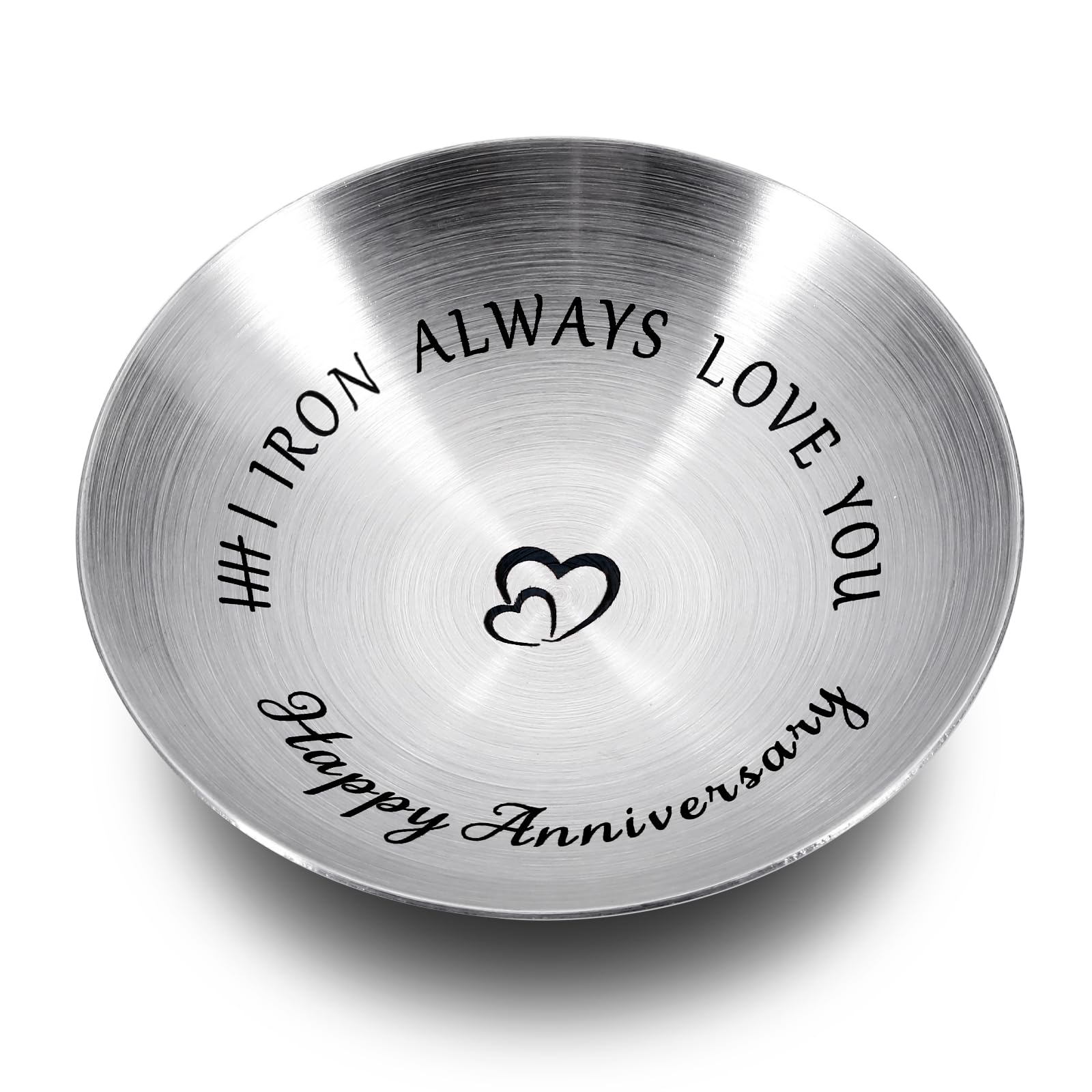 6 Years Anniversary Wedding Gifts for Couples Iron 6th Anniversary for Him Her Ring Holder Wedding Anniversary for Husband Wife Boyfriend Girlfriend Christmas Valentines Birthday Gifts for Women Men