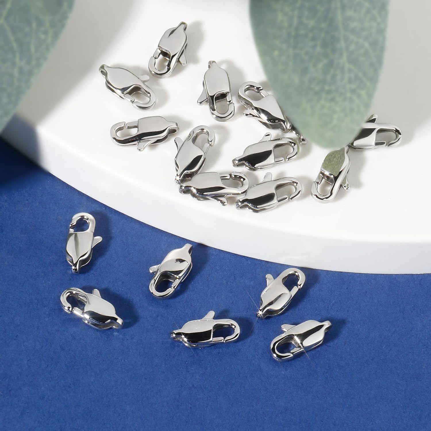 9MM Stainless Steel Lobster Clasps Bulk for Jewelry Making, 20PCS 316 Stainless Steel Lobster Claw Clasps Bulk for DIY Craft Necklace Bracelet Jewelry Making - Image 4