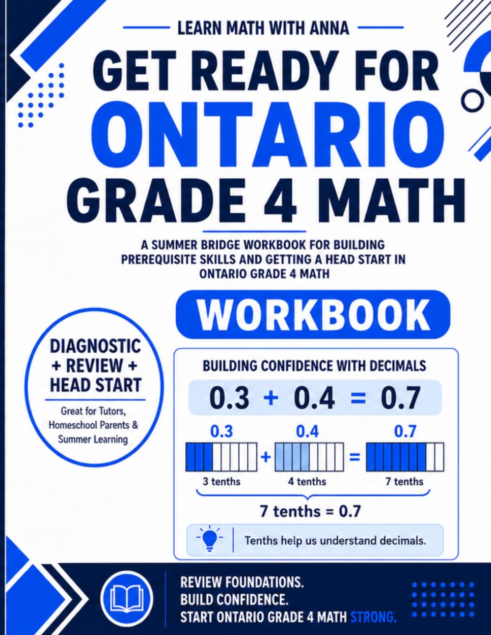 Get Ready for Grade 4 Ontario Math: A Summer Bridge Workbook: For Building Prerequisite Skills and Getting a Head Start in Math Class (Get Ready for Ontario Math Class)