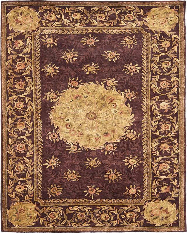 Image of Embossed Handmade GH Wool Thick Geometrical Carpet is a Stylish and Practical Addition to Any Living Room 7X9
