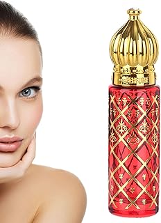 Perfume Glass Roll Bottles,Fancy Color Bronzing Glass Perfume Bottle Empty | Vintage Perfume Bottle, Fragrance Oil Bottle, 10ml Roll On Bottles for Perfume and Essential Oils Jimii