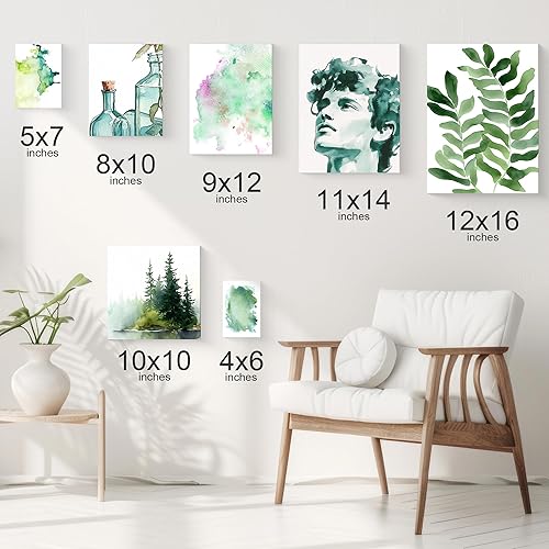 Miniatura 2 de PHOENIX Tableros de lienzo de acuarela para pintar, 4 x 6 pulgadas, 6 unidades, paneles de lienzo pequeños 100% algodón, 8 onzas9.17 oz, lienzos