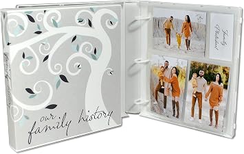 UniKeep Family History Records Organizer Case with Binder Rings (Poly Ring, Tree, 1.5 Inch Spine)