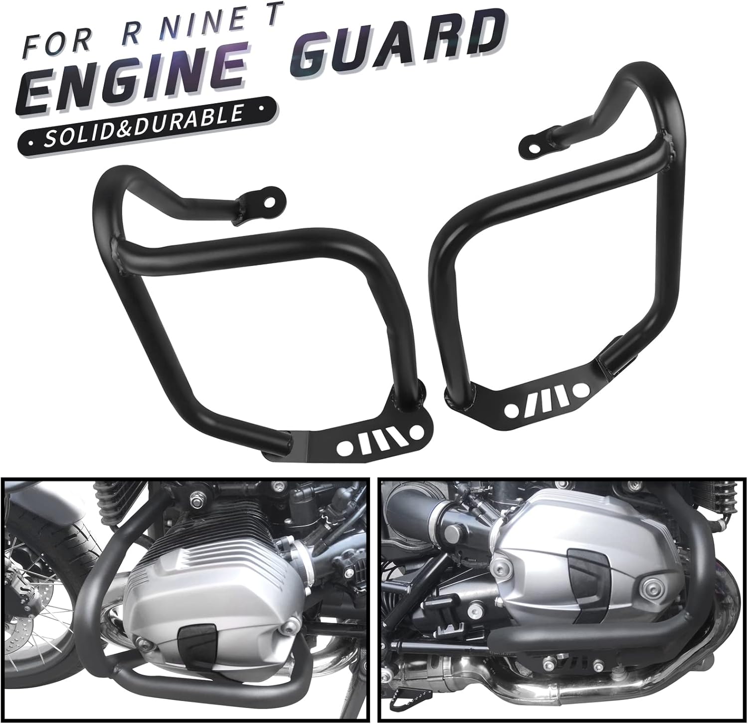 Worldmotop Engine Guard Highway Crash Bars Replacement for BMW R NINET R Nine T Scrambler R9T Pure Racer Urban G S 2014-2023