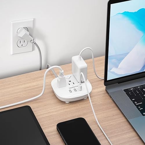Miniatura 5 de Power Strip with Switch, 3power Strip, 3 USB Ports, 5ft Extension Cord, Quick Charge, Fire Resistant, for Home and Office Christmas Daily Use Item