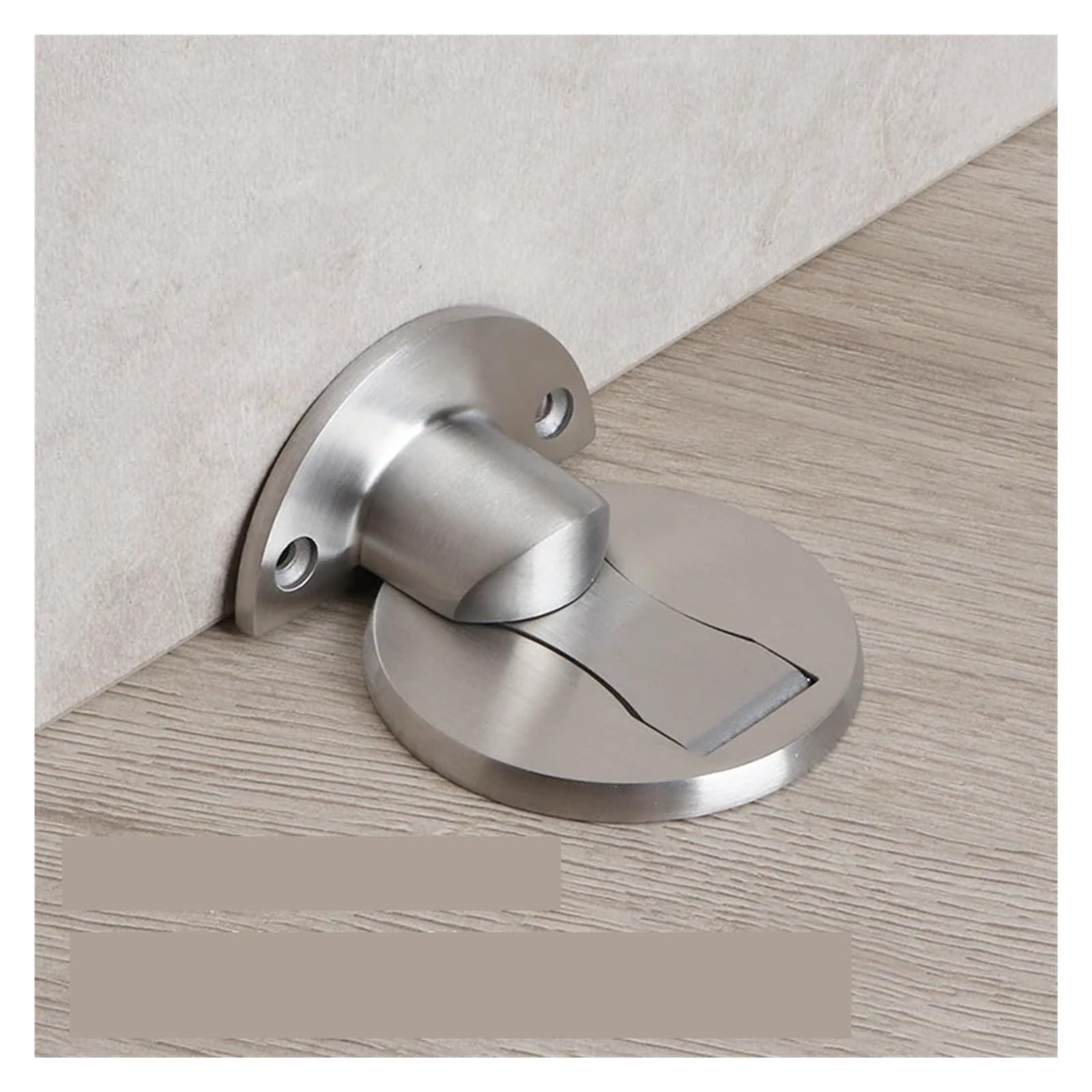 Sjloynwq Drawing The Silver Door Stopper 304 Stainless Steel Punch-Free Invisible(Drawing The Silver)