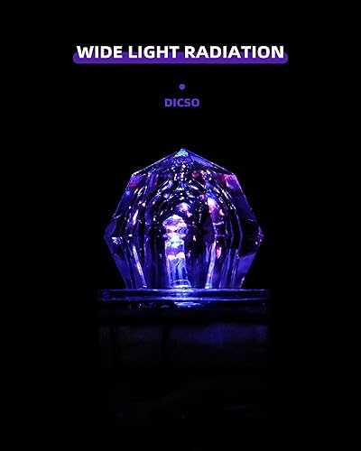 Vista 39 de BLUEWING Luces LED de pesca de diamante, luces de caída profunda, intermitente subacuático, activación de agua, señuelos de pesca con iluminación