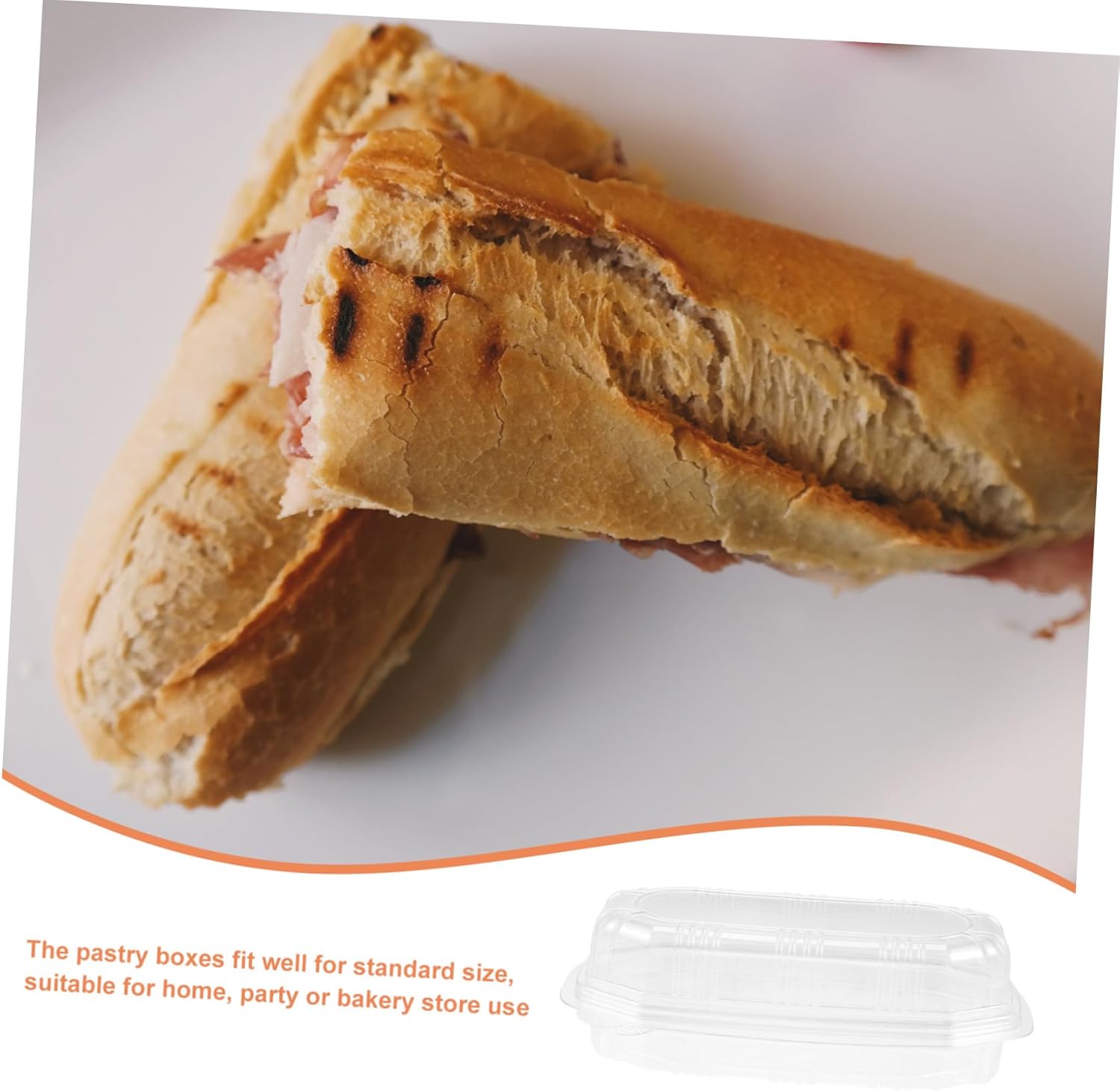 Zerodeko Sandwich Containers Food Box Storage Containers for Food for Sandwiches