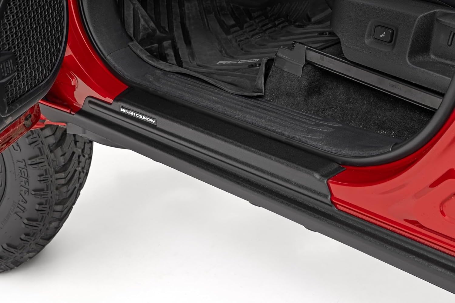 Rough Country Trail Cladding Rocker Guard Plates for Toyota Tacoma Double Cab (2024-2026) – UV-Resistant Thermoplastic, No-Drill Install