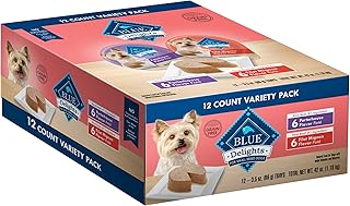 Blue Buffalo Delights Natural Adult Small Breed Wet Dog Food Cups, Pate Style, 3.5-oz Cups