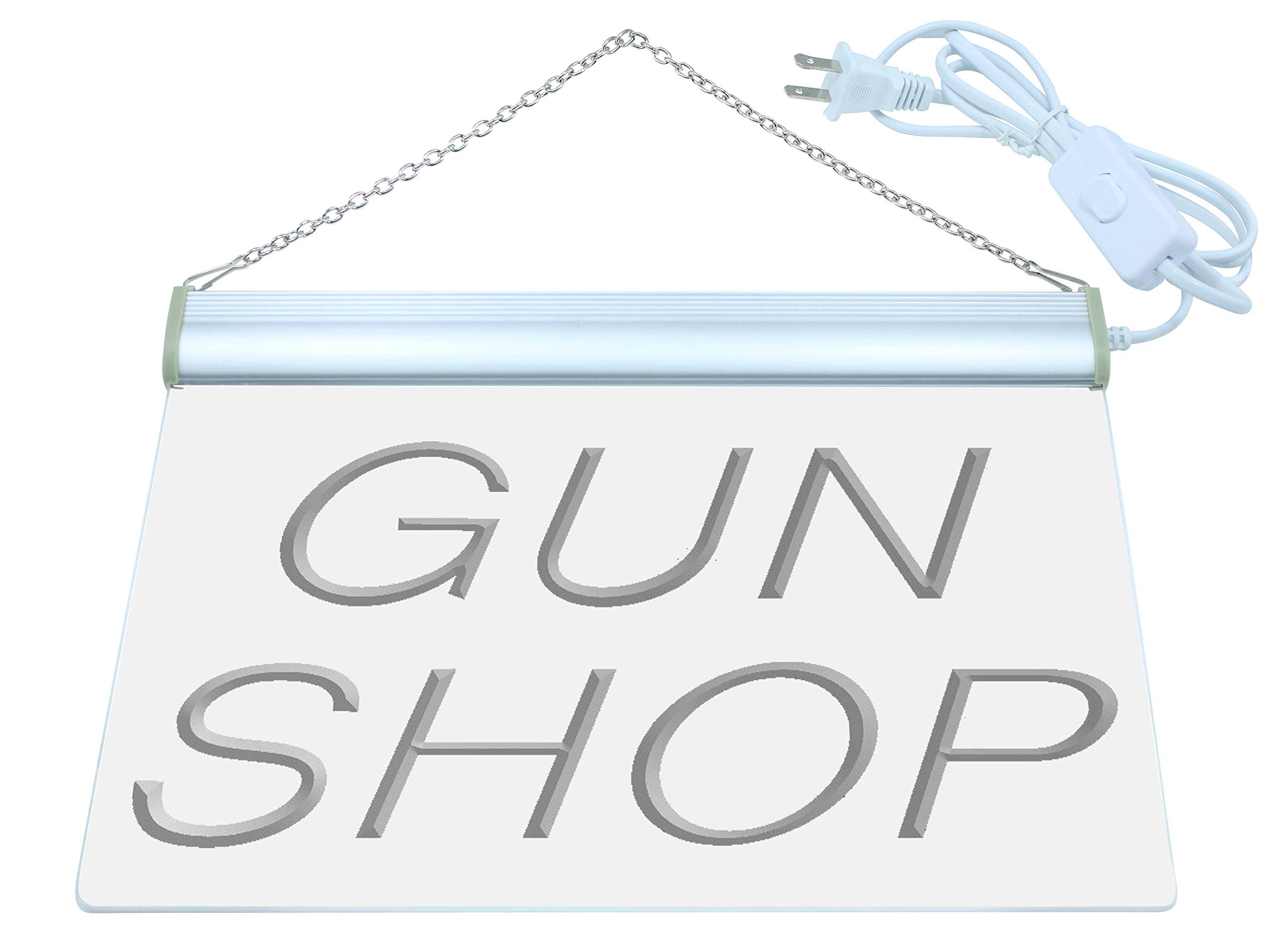 ADVPRO Gun Shop Display Store LED Neon Sign Red 24 x 16 Inches st4s64-i441-r