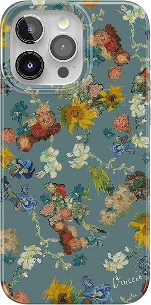 Casely iPhone 15 Pro Case Van Goghs Flowers The Van Gogh Museum 50th Anniversary Classic Case Compatible with