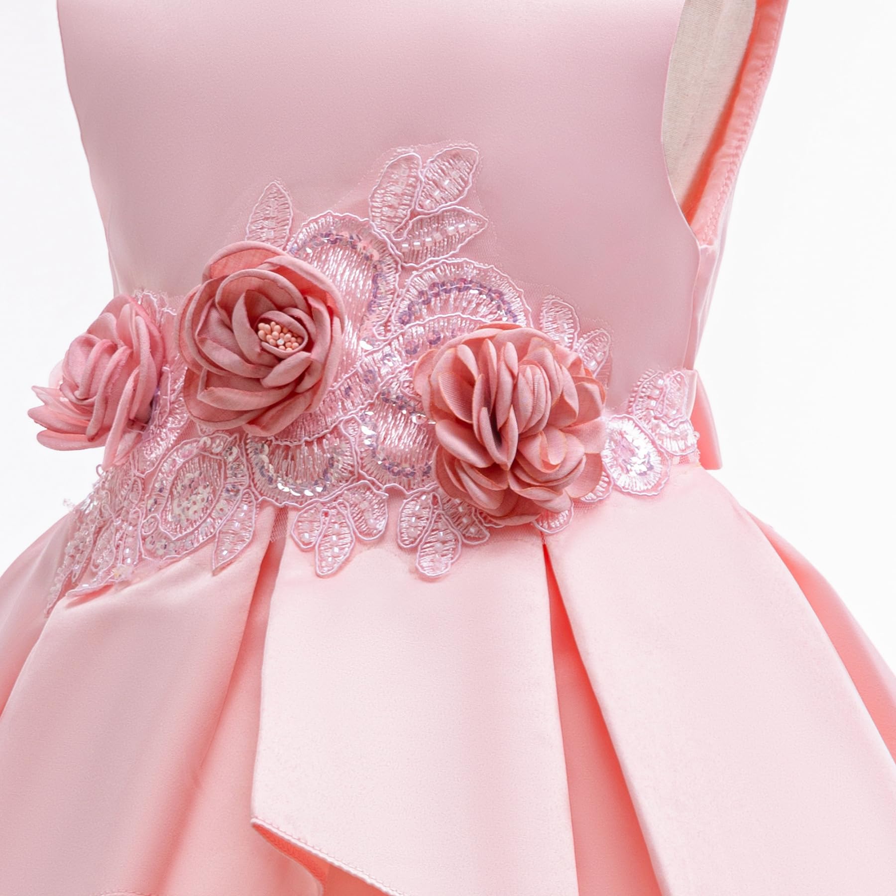 Niñas Vestidos Ropa Niños Vestidos Chaleco Vestidos de Fiesta Vestidos de Princesa Bordado Jersey Vestidos de Flor