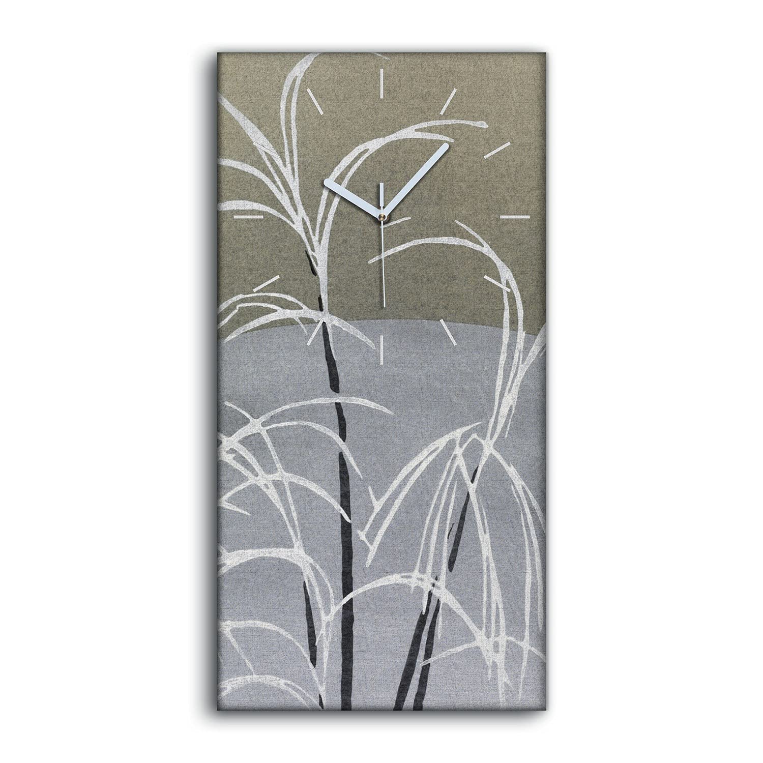 Horloge sur toile silencieuse pour un salon zen et design sans tic-tac